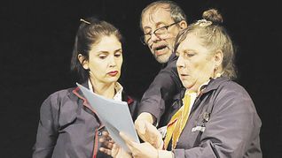 Vitalicios. La obra se ocupa de unos funcionarios que deben quitar los subsidios al teatro y otras artes.