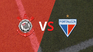 The first leg of the semifinals is played between Corinthians and Fortaleza The first leg of the semifinals is played between Corinthians and Fortaleza