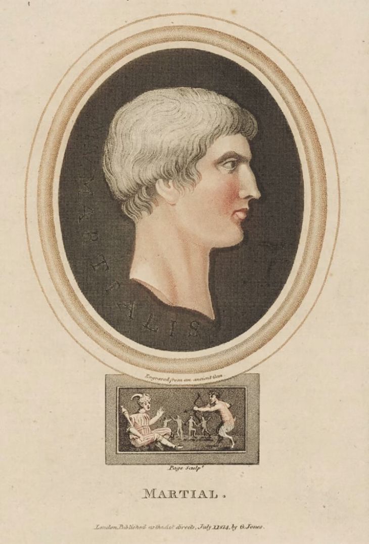 En el año 86 A.D., el poeta romano Marcus Valerius Martialis apela a la palabra “plagio”, para ejemplificar el robo de ideas y creaciones. En el año 86 A.D., el poeta romano Marcus Valerius Martialis apela a la palabra “plagio”, para ejemplificar el robo de ideas y creaciones.