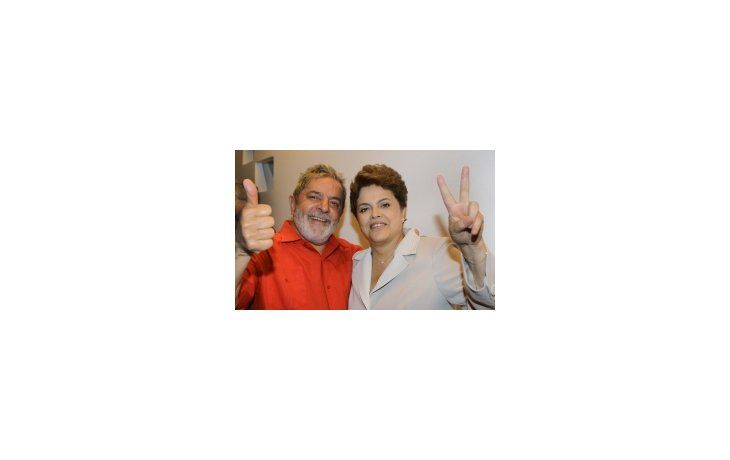 Lula Da Silva junto a su futura sucesora, Dilma Rousseff.