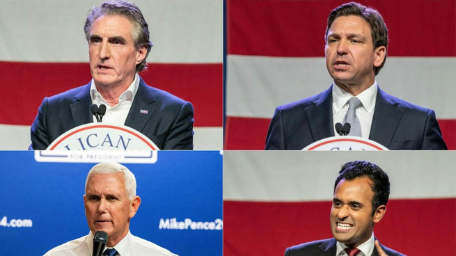 Primer debate de candidatos republicanos.&nbsp;