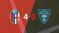 bologna goleo 4-0 a lecce con doblete de riccardo orsolini