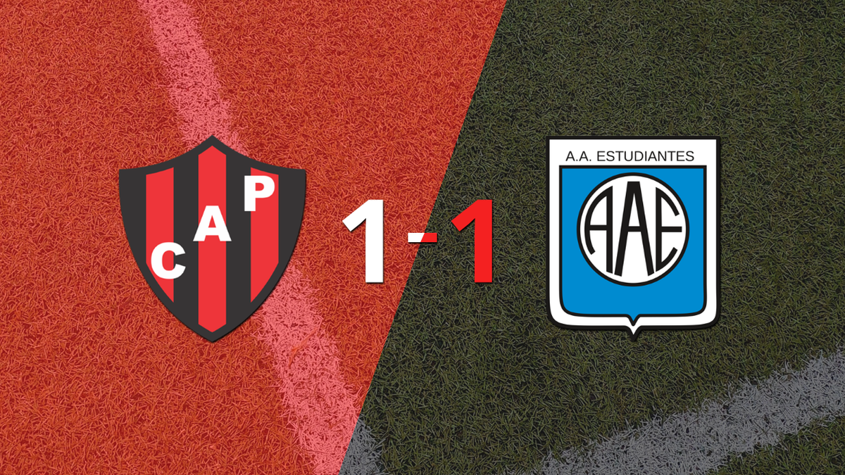 Patronato could not at home against Estudiantes (RC) and tied 1-1