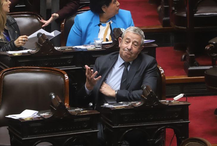 Julio Cobos durante la última sesión en Diputados. Julio Cobos durante la última sesión en Diputados.