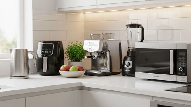 Muebles para organizar los electrodomésticos desplazan a las mesadas llenas.&nbsp;