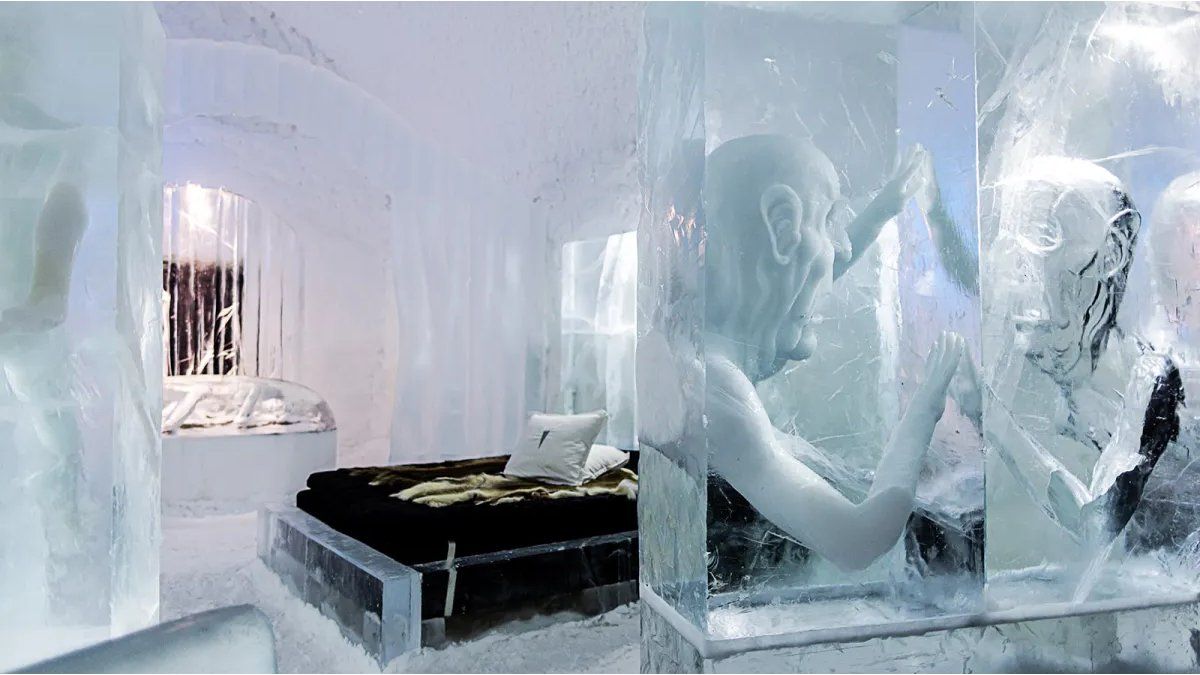 Sleep at -5 ° C? This ice hotel in Sweden turns the cold into extreme art and luxury