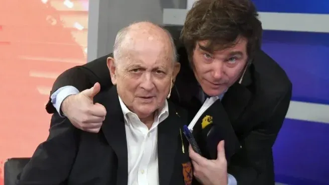 Chiche Gelblung con Javier Milei en su última entrevista.