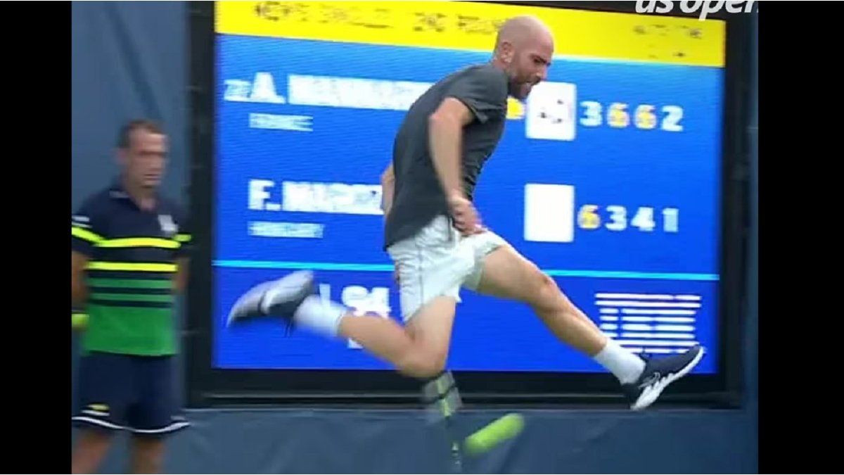 The incredible pirouette at the US Open that is viral and may be the point of the year