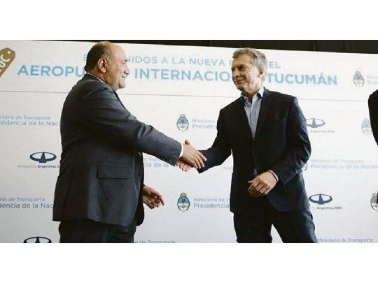 Sintonía. Tras pasados desencuentros, Macri y Manzur estarán juntos hoy en un período de mejor relación entre el gobernador y el Presidente.