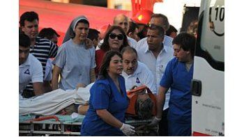 El gobernador es trasladado luego del accidente.