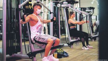 Alivio. La actividad en gimnasios se reabrió parcialmente en PBA.