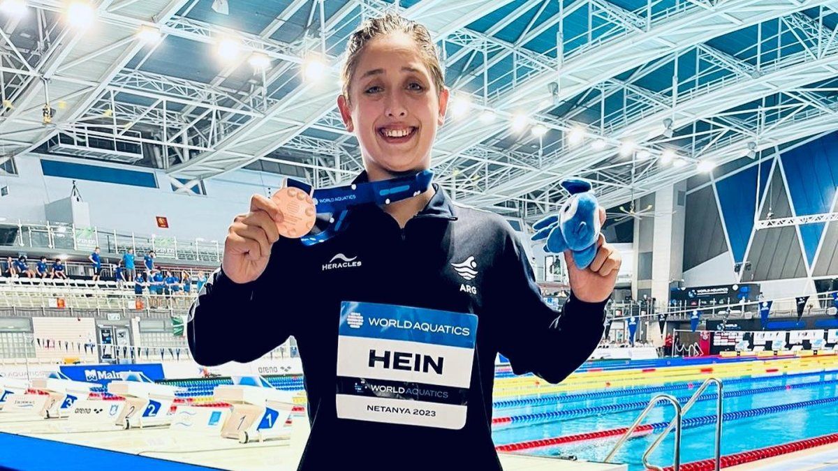 Historic medal: an Argentine was bronze in the World Junior Swimming Championships