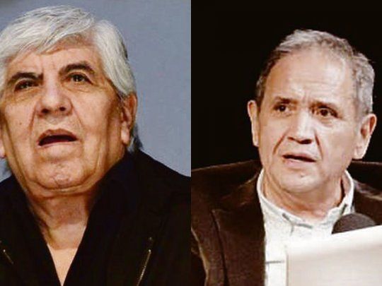 Hugo Moyano y Sergio Palazzo.