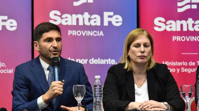 Maximiliano Pullaro y Gisela Scaglia. 
