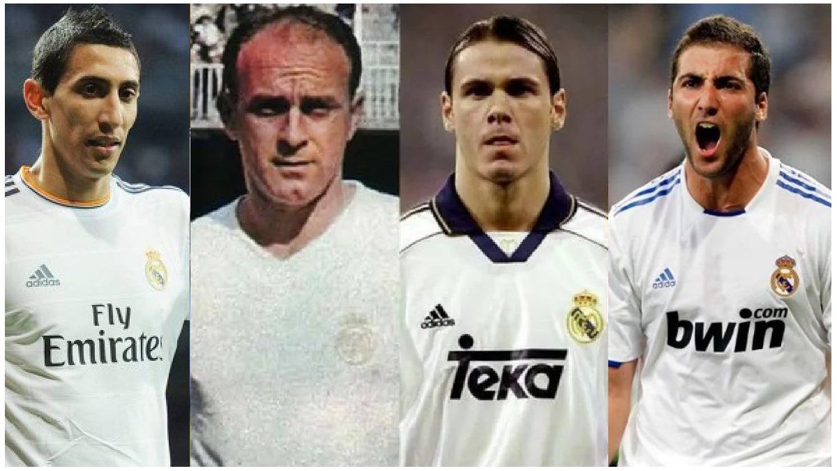 With Franco Mastantuono, the list of all the Argentine soccer players who played at Real Madrid