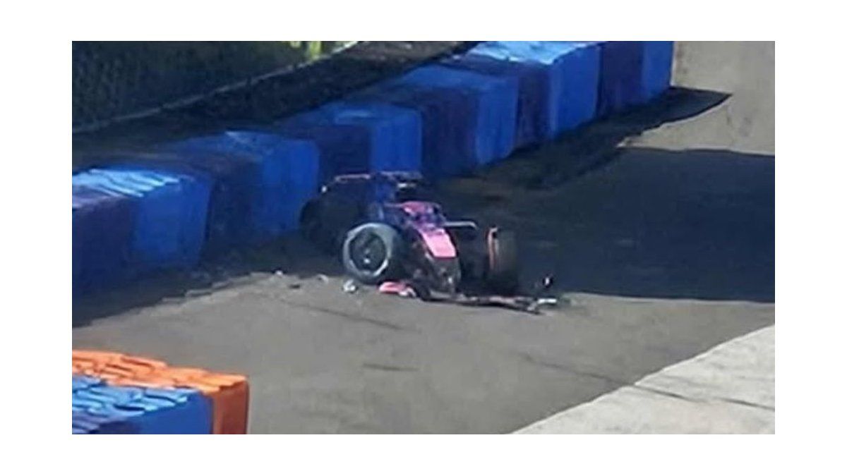 Franco Colapinto suffered a strong accident and was hospitalized