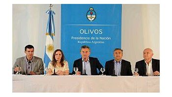 Macri bindó una conferencia de prensa luego del almuerzo con gobernadores.