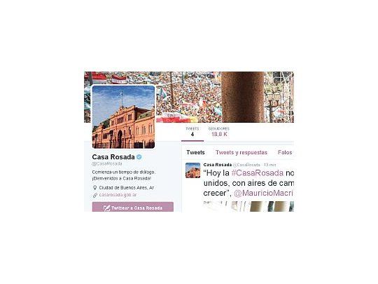 Twitter de Casa Rosada (@CasaRosada)