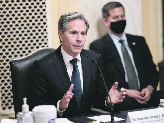 PRESENTACIÓN. Antony Blinken se sometió al escrutinio de la Comisión de Relaciones Exteriores del Senado de EE.UU., donde sugirió un cambio de rumbo diplomático.