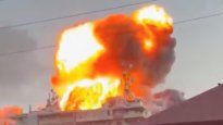 El ejército israelí comenzó a bombardear infraestructuras de Hezbolá en Tiro, al sur del Líbano, en Tiro, Líbano.