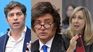 Kicillof, Milei y Bregmna, los tres referentes que fueron relevados en el reciente trabajo de Zentrix.