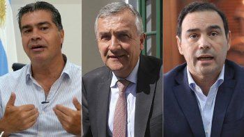Jorge Capitanich, Gerardo Morales y Gustavo Valdes.
