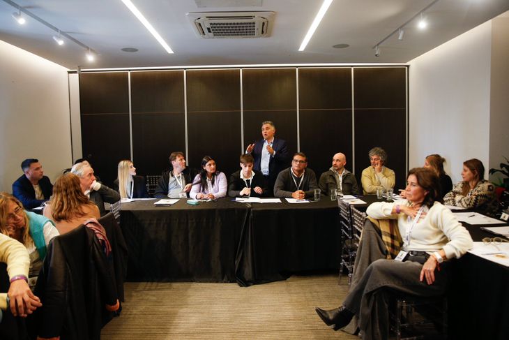 Sebastián Pareja, en uno de los paneles que se realizaron en la jornada.