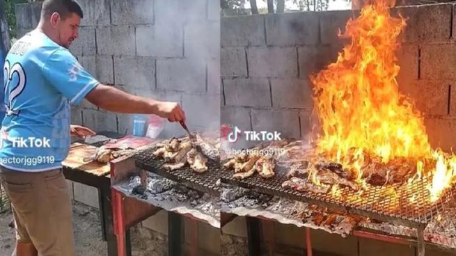 Bochorno: incendió el asado.&nbsp;
