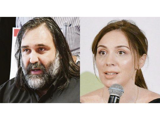 Roberto Baradel y María Eugenia Vidal