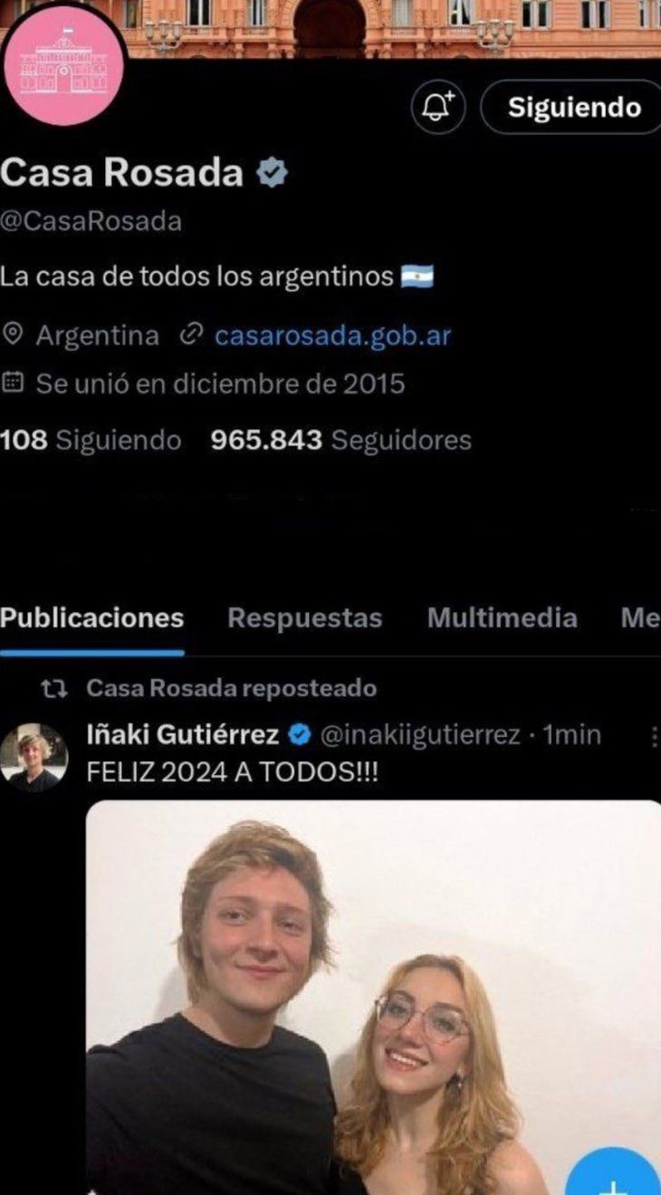 Escándalo: Iñaki Gutiérrez usó las redes sociales del gobierno para uso personal