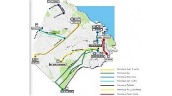 El nuevo mapa del Metrobús.