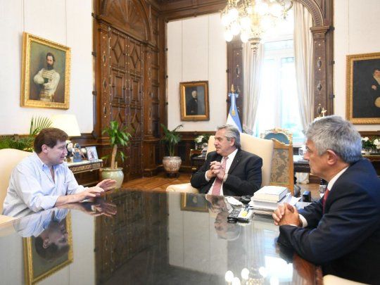 Alberto Fernández recibió a Gustavo Melella