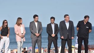 Axel Kicillof y parte de su gabinete presetaron el Operativo de Sol a Sol en Mar del Plata.&nbsp;
