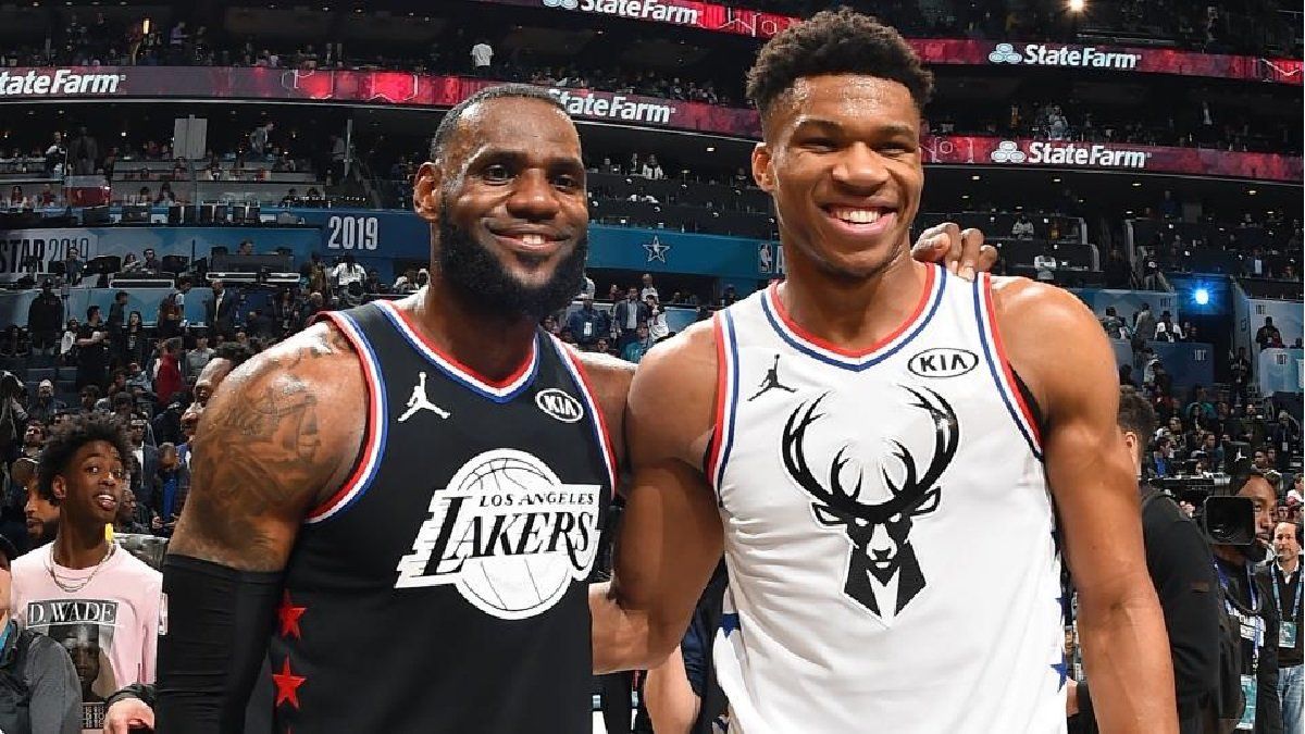 LeBron James and Giannis Antetokounmpo, the captains of the Game of the Stars 2023