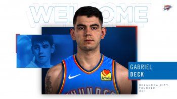 Gabriel Deck fue oficializado como nuevo jugador de Oklahoma City Thunder.