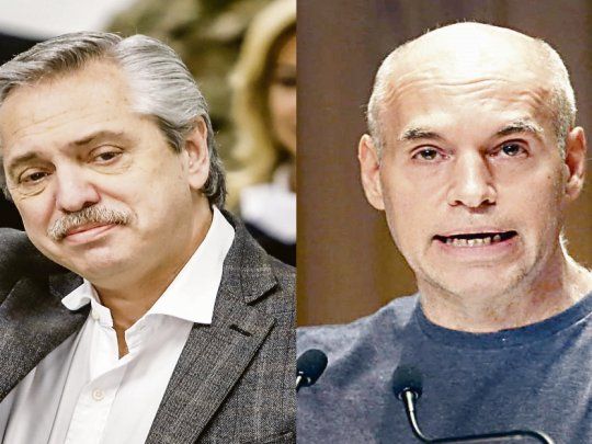 Alberto Fernández y Horacio Rodríguez Larreta.