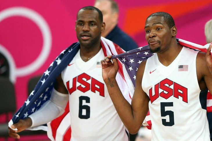 LeBron James and Kevin Durant will once again be on the United States Olympic team. LeBron James and Kevin Durant will once again be on the United States Olympic team.