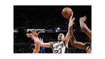 Ginóbili marcó 5 puntos en la victoria de San Antonio frente a los Rockets.