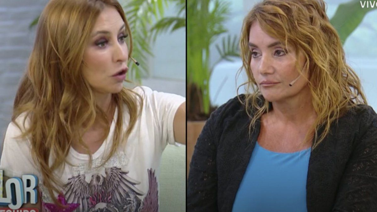 Hard live cross between Analía Franchín and Nancy Pazos