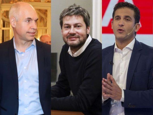 Candidatos a Jefe de Gobierno debatirán el 10 de octubre. Horacio Rodríguez Larreta, Matías Lammens, Matías Tombolini y Gabriel Solano.