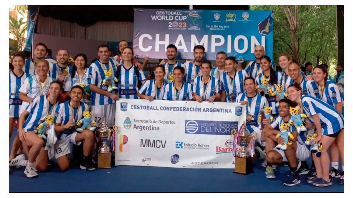 Argentina is double world champion in cestoball
