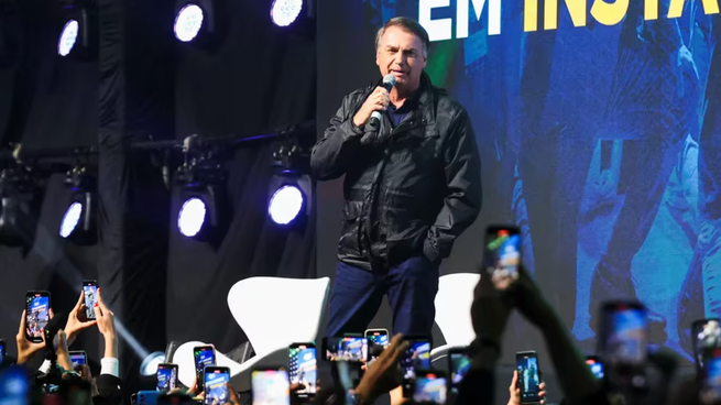 El expresidente de Brasil, Jair Bolsonaro, en la CPAC.