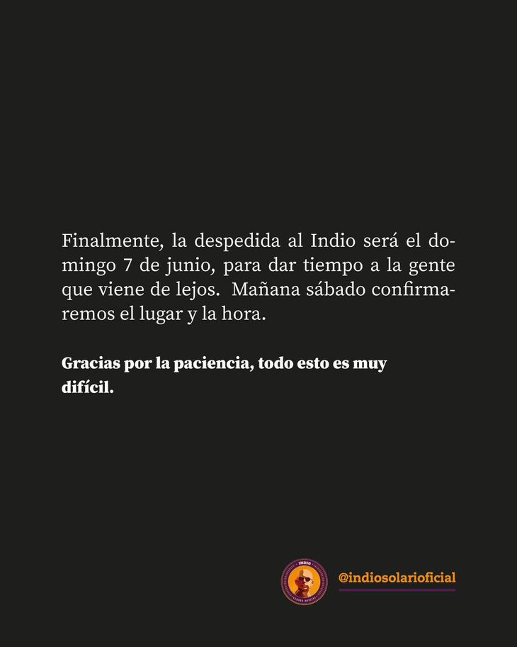 La convocatoria guardaba expectativa desde el anuncio de la muerte del ídolo. La convocatoria guardaba expectativa desde el anuncio de la muerte del ídolo.