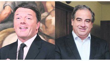 ámbito.com | Matteo Renzi y Julio Martínez.