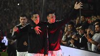 Di María, ovacionado por los hinchas de Newells.