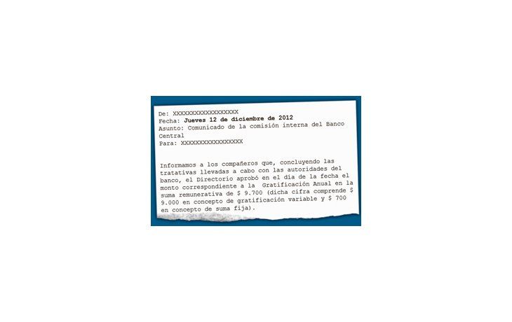 ámbito.com | La comisión interna del organismo comunicó la gratificación en un correo electrónico que envió a los 2.500 trabajadores el 12 de diciembre.