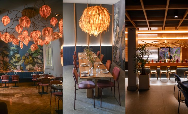 The atmosphere combines black marble, wood and dim lighting to create a warm and elegant atmosphere. The atmosphere combines black marble, wood and dim lighting to create a warm and elegant atmosphere.