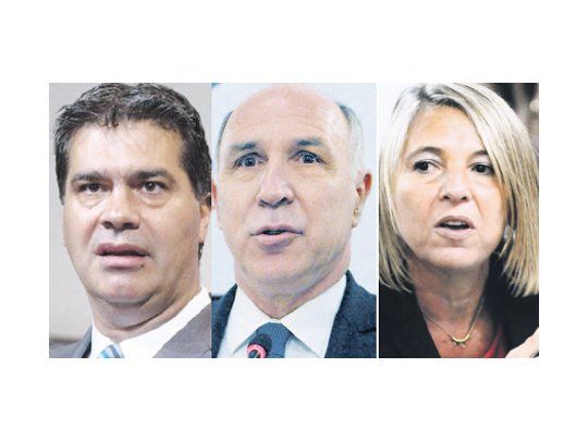 Jorge Capitanich, Ricardo Lorenzetti y Gabriela Vázquez