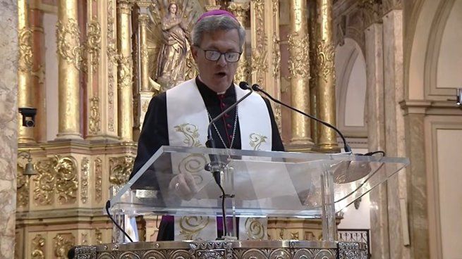 García Cuerva brindó un discurso en la Catedral porteña.