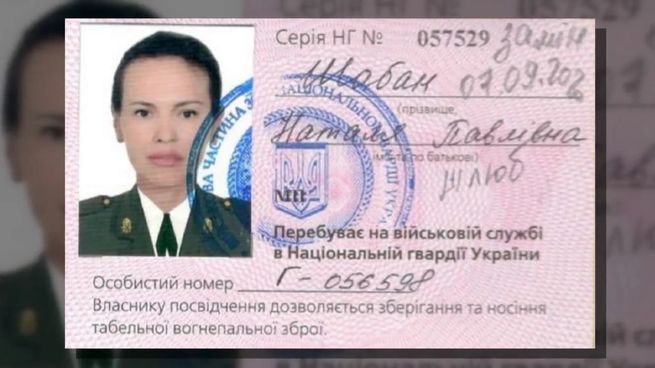 Una identificación que Rusia adjudica a Natalia Vovk.